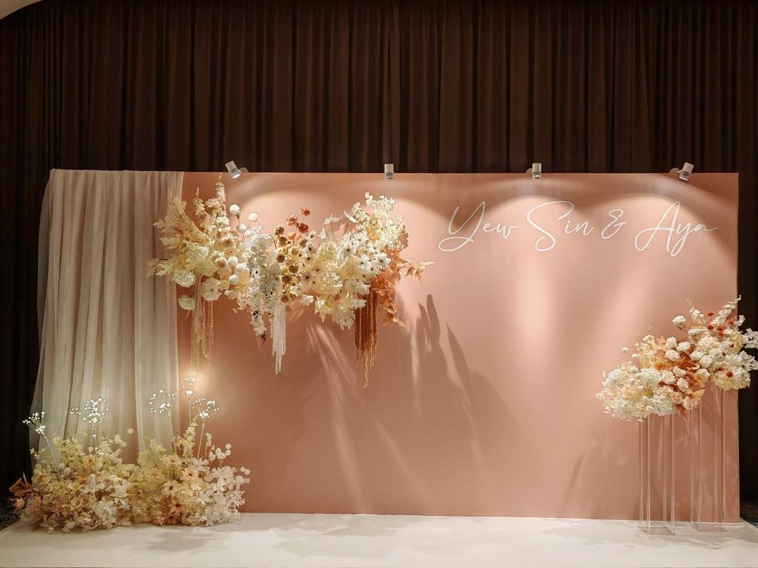 Elegant Backdrop Setup